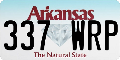 AR license plate 337WRP