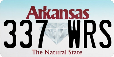 AR license plate 337WRS