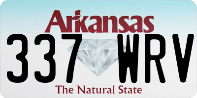AR license plate 337WRV