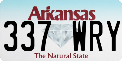 AR license plate 337WRY