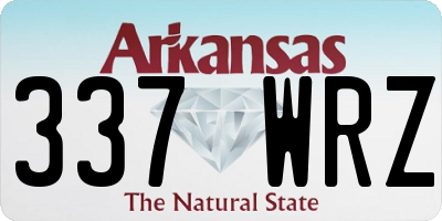 AR license plate 337WRZ