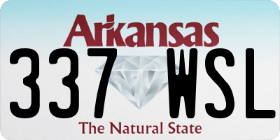 AR license plate 337WSL