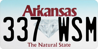 AR license plate 337WSM