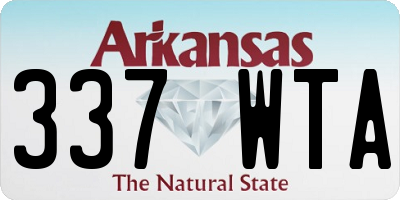 AR license plate 337WTA