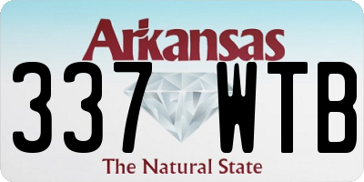 AR license plate 337WTB