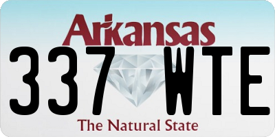 AR license plate 337WTE