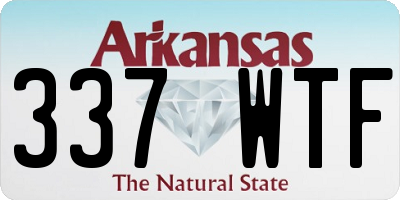 AR license plate 337WTF