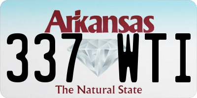 AR license plate 337WTI