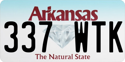 AR license plate 337WTK