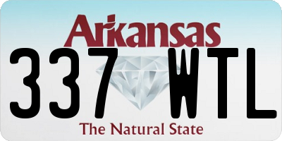 AR license plate 337WTL