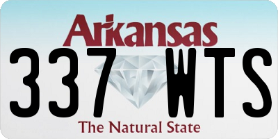 AR license plate 337WTS
