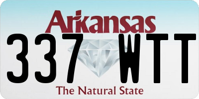 AR license plate 337WTT