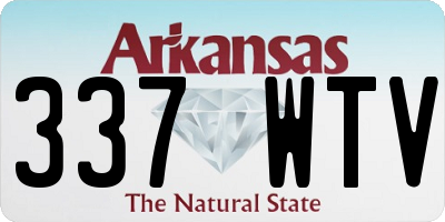 AR license plate 337WTV