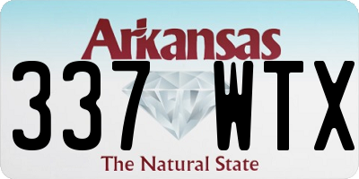 AR license plate 337WTX