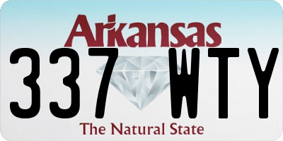 AR license plate 337WTY