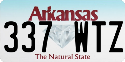 AR license plate 337WTZ