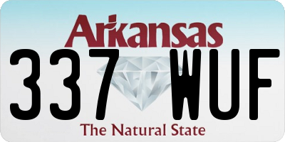 AR license plate 337WUF