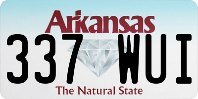 AR license plate 337WUI