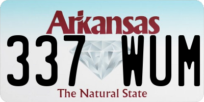 AR license plate 337WUM