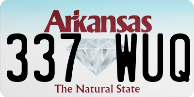 AR license plate 337WUQ