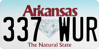 AR license plate 337WUR