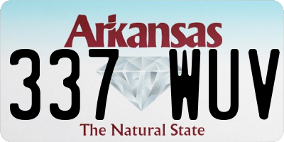 AR license plate 337WUV