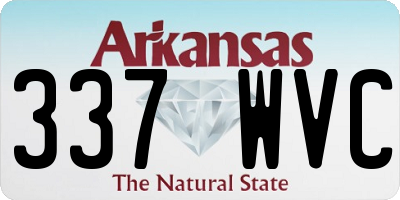 AR license plate 337WVC