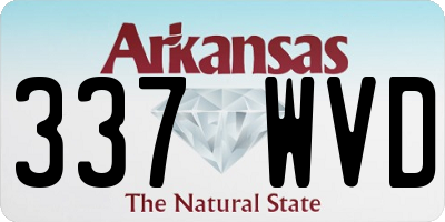 AR license plate 337WVD