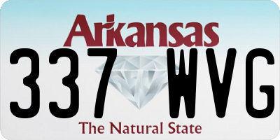 AR license plate 337WVG