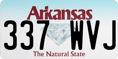 AR license plate 337WVJ