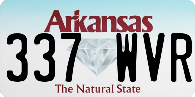 AR license plate 337WVR