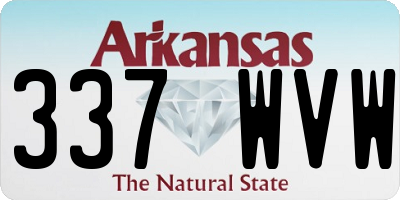 AR license plate 337WVW