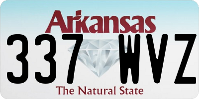 AR license plate 337WVZ
