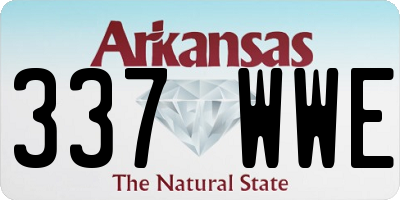 AR license plate 337WWE