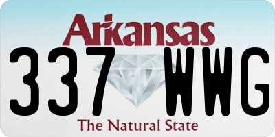 AR license plate 337WWG