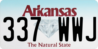 AR license plate 337WWJ