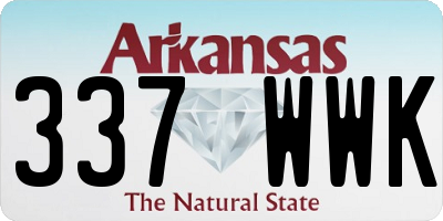 AR license plate 337WWK