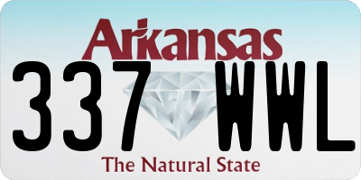 AR license plate 337WWL