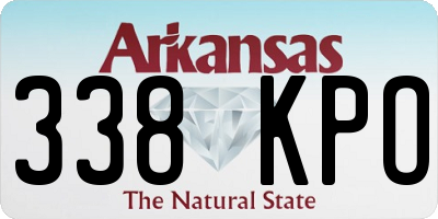 AR license plate 338KPO