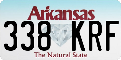 AR license plate 338KRF