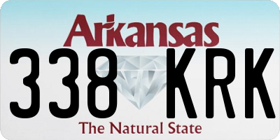 AR license plate 338KRK
