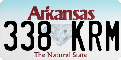 AR license plate 338KRM
