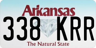 AR license plate 338KRR
