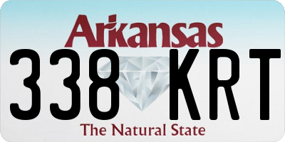 AR license plate 338KRT