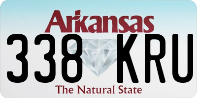AR license plate 338KRU