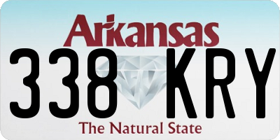 AR license plate 338KRY