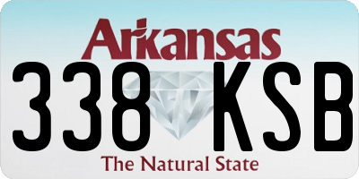 AR license plate 338KSB