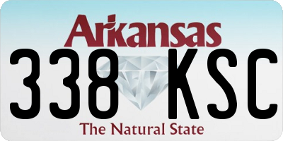 AR license plate 338KSC
