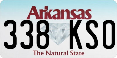 AR license plate 338KSO