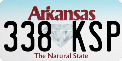 AR license plate 338KSP